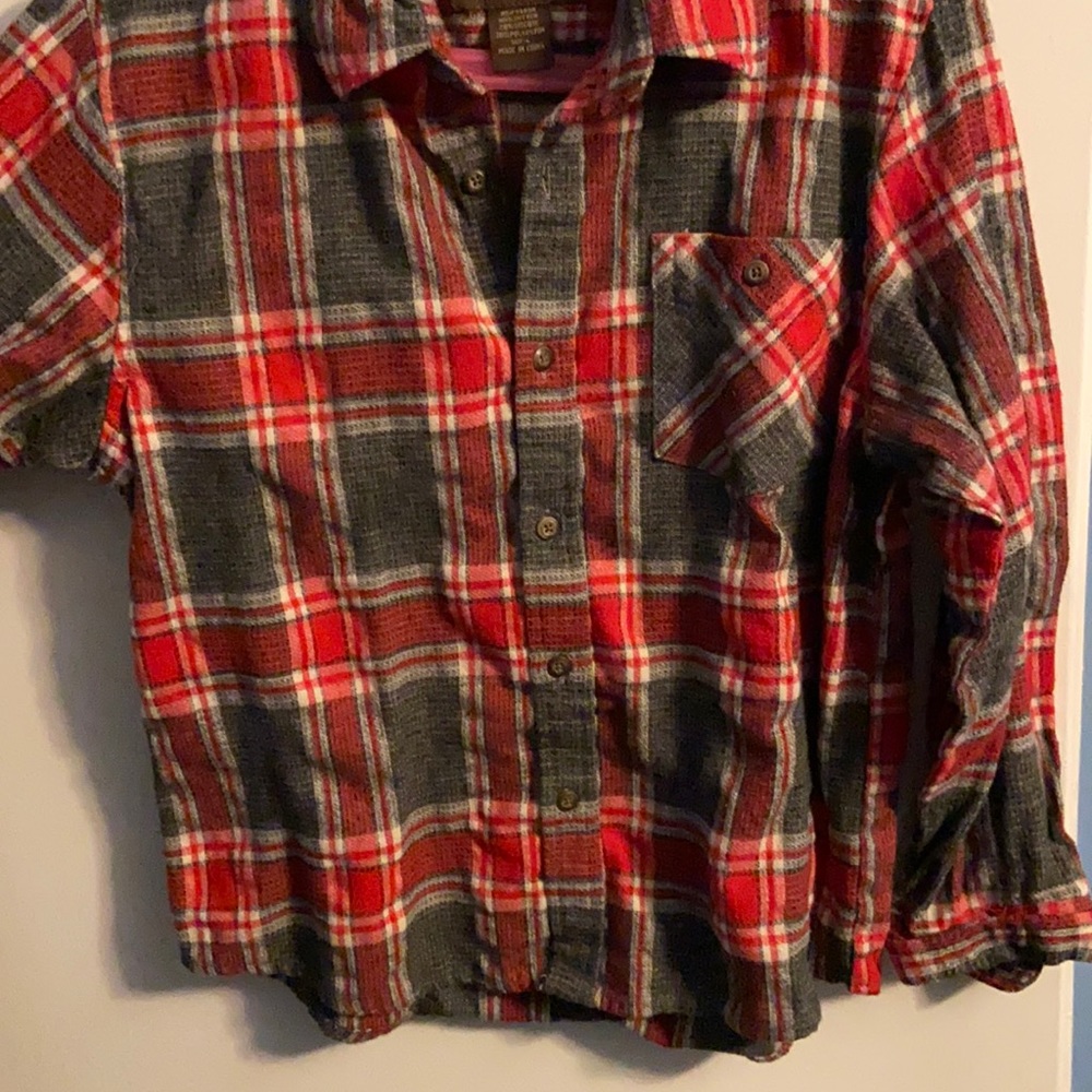 Boys button up large